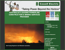 Tablet Screenshot of cowellelectric.com.au